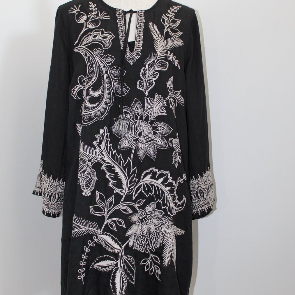 NWT Johnny Was 3J Workshop JWLA Biya Kimono sleeve Relaxed Dress with Slip L